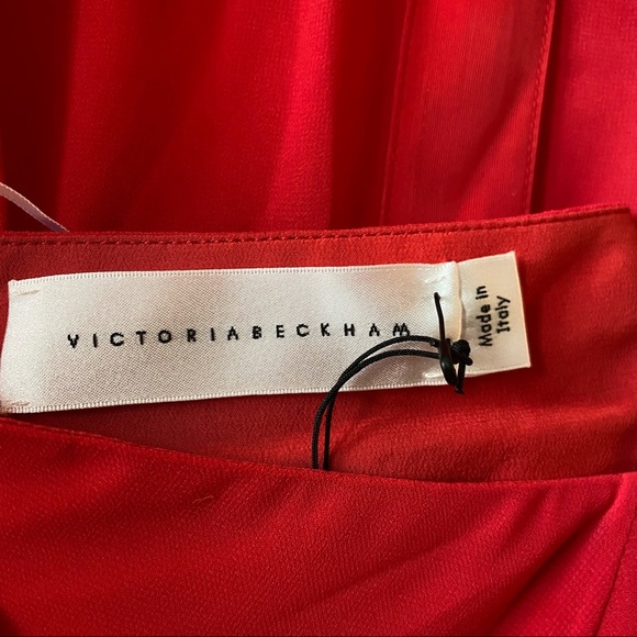 NEW VICTORIA BECKHAM
Ruffle Midi Dress Raspberry - Picture 7 of 11